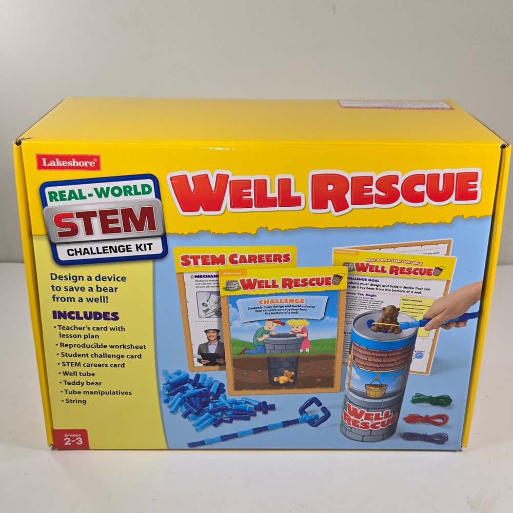 Lakeshore Real-World STEM Challenge Kit Well Rescue Grades 2-3 Educational Set